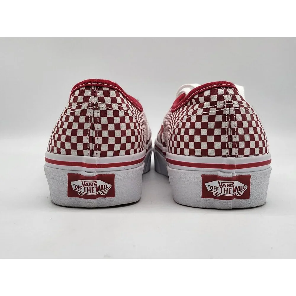 Vans Authentic Mix‎ Checker Womens Shoes Chili Pepper True White Size 5